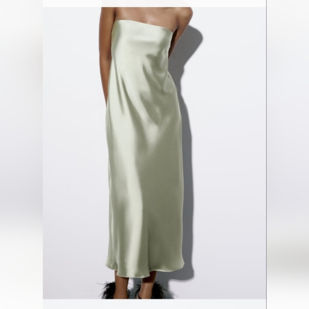 Zara  Satin Effect Dress